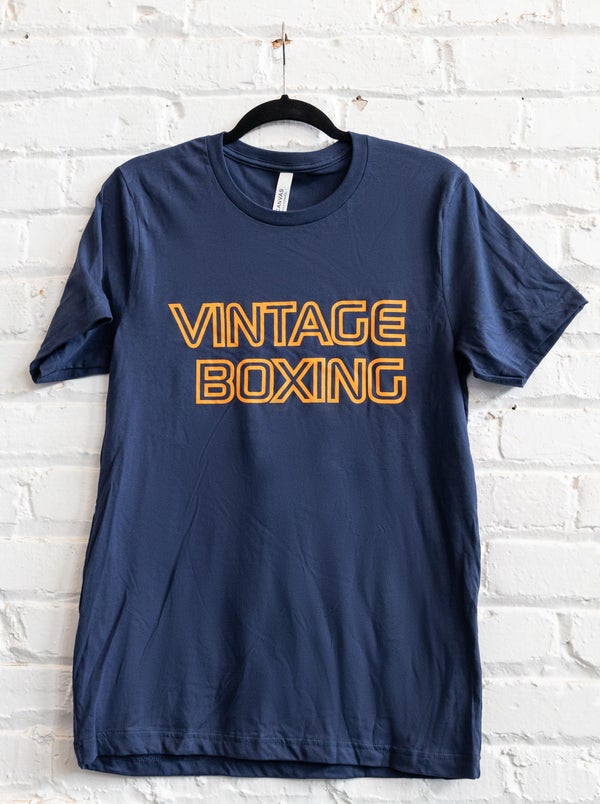 skære ned Martin Luther King Junior Sinis Retro T-Shirt Blue/Orange 2022 | Vintage Boxing Gym